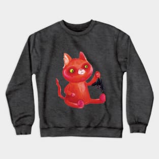 Ginger Cat - Coaly Bat Crewneck Sweatshirt